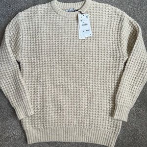Zara - cream sweater M